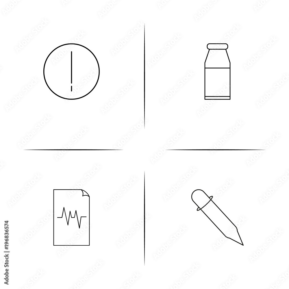 Healthcare And Medical simple linear icon set.Simple outline icons Healthcare And Medical simple linear icon set.Simple outline icons