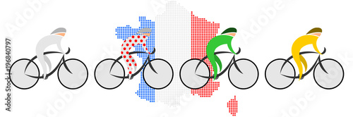 Cyclistes Peloton TdF France
