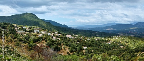 Corsica-panoramic view of the Porcareccia