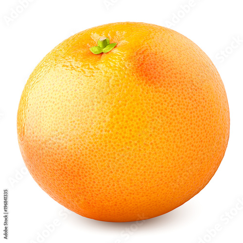 grapefruit isolated on white background  clipping path  full depth of field