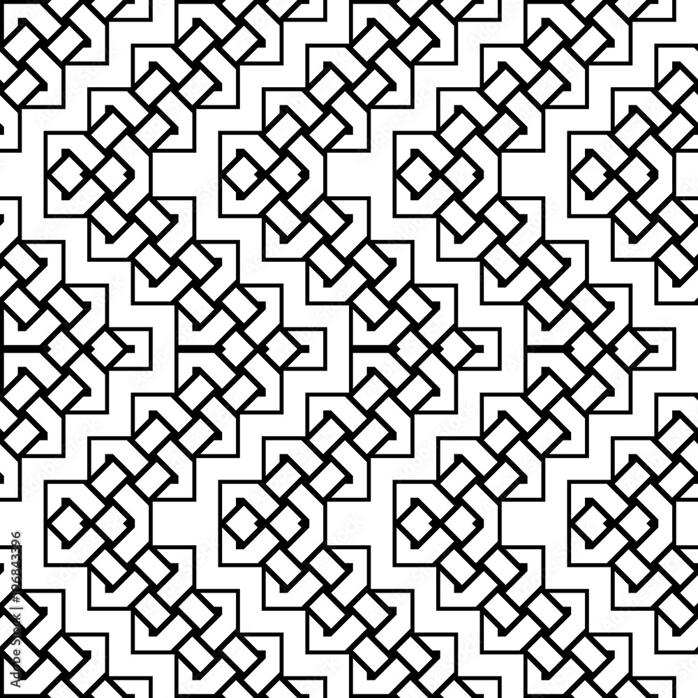 Design seamless monochrome zigzag pattern