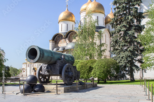 Tsar cannon in the Moscow Kremlin, Russia