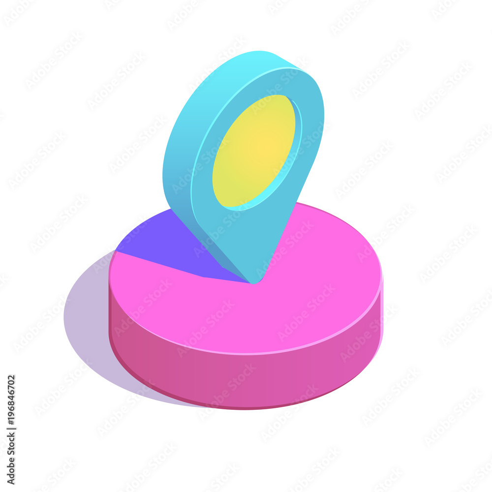 Isometric simple icon Isometric simple icon