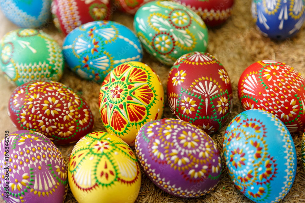 Viele Bunte Sorbische Ostereier Viele Bunte Sorbische Ostereier