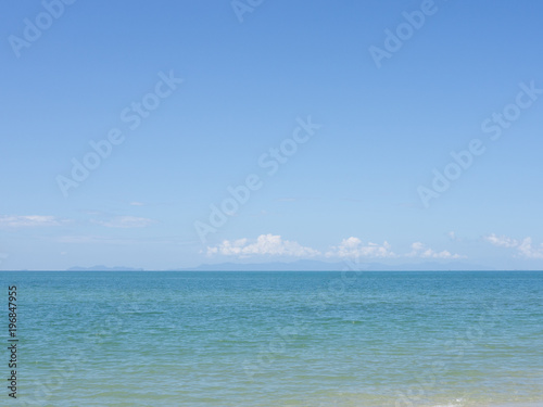 beach sea blue sky clear weather summer vacation travel destination