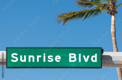 Sunrise Blvd sign © Les Palenik