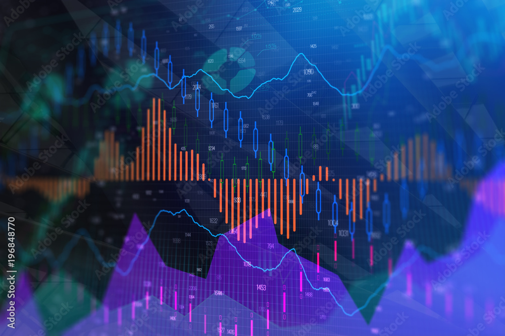 Naklejka premium Creative forex background
