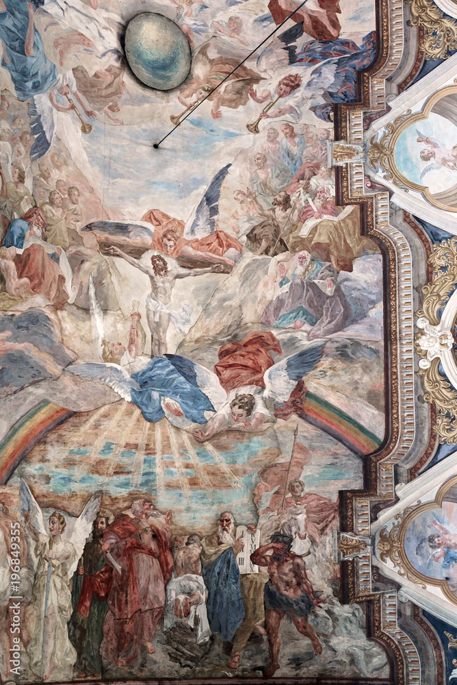 Obraz premium Crezione Duomo di Lubiana Slovenia