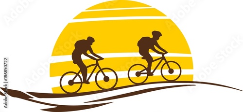 Silhouette Mountainbiker