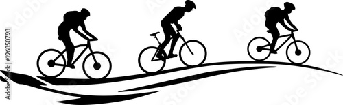 Silhouette Mountainbiker