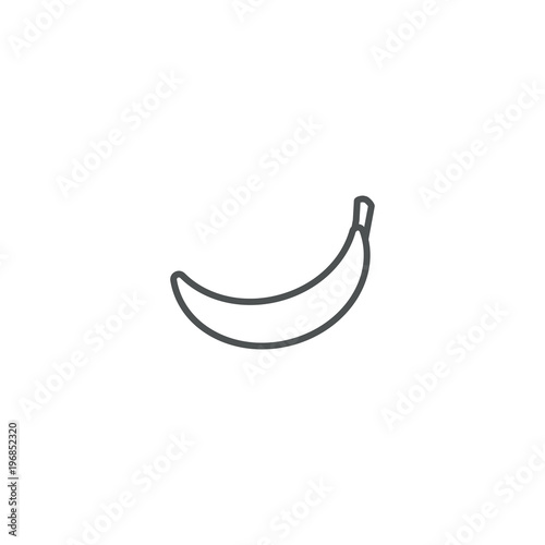banana icon. sign design