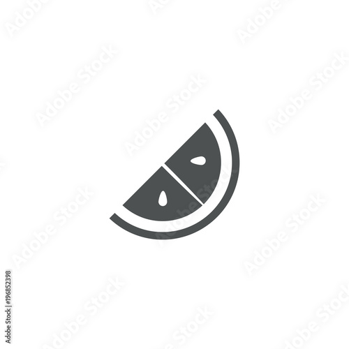 lemon icon. sign design