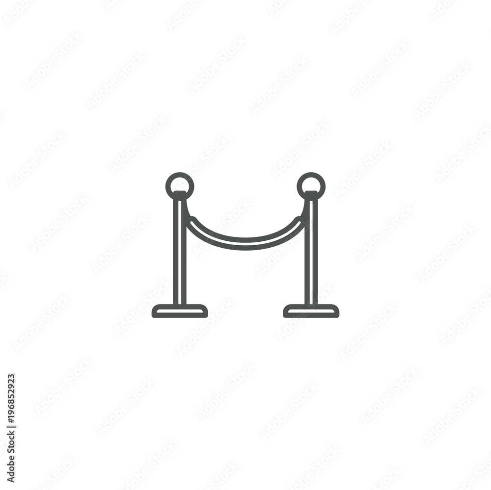 stanchion icon. sign design stanchion icon. sign design