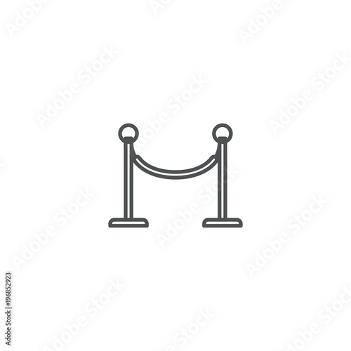 stanchion icon. sign design