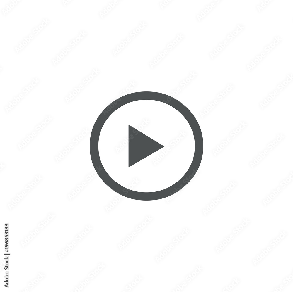 play button icon. sign design play button icon. sign design