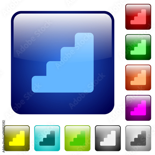 Stairs color square buttons