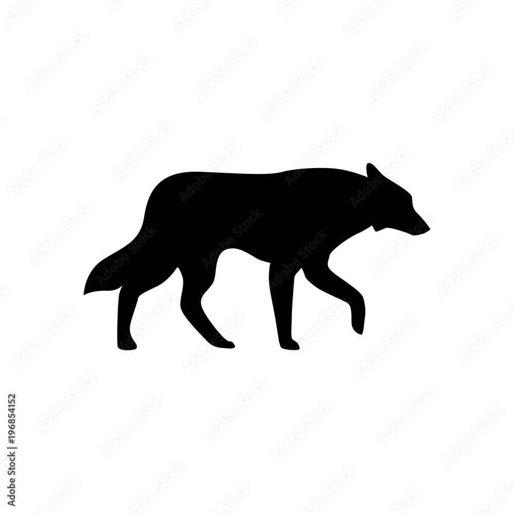 Wolf icon illustration isolated vector sign symbol
