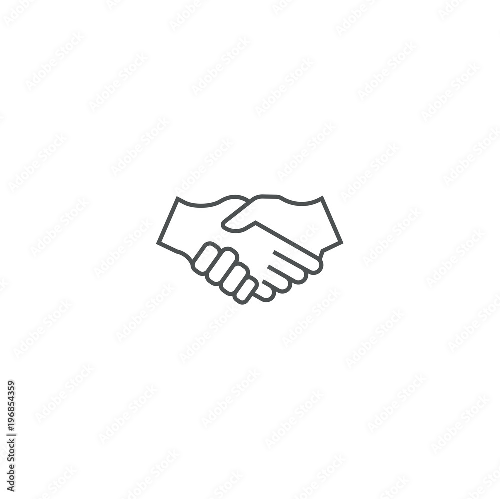 shake hands icon. sign design shake hands icon. sign design
