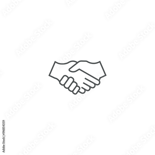 shake hands icon. sign design