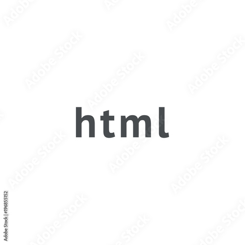 html icon. sign design © Rovshan