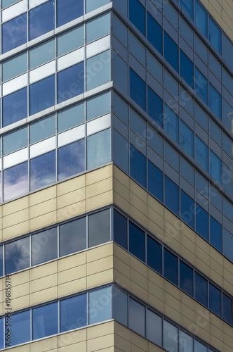 Windows of office building