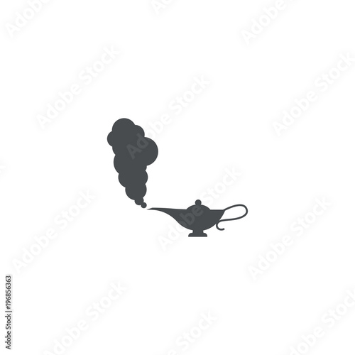 magical lamp icon. sign design