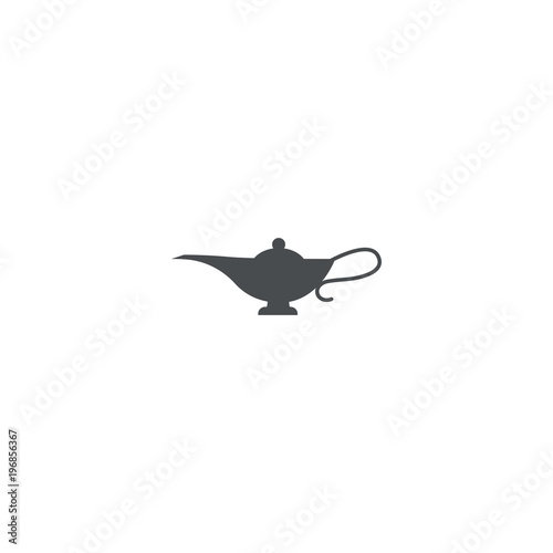 magical lamp icon. sign design