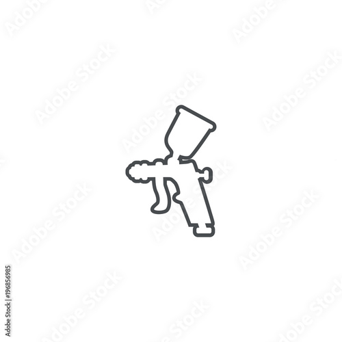 spray gun icon. sign design