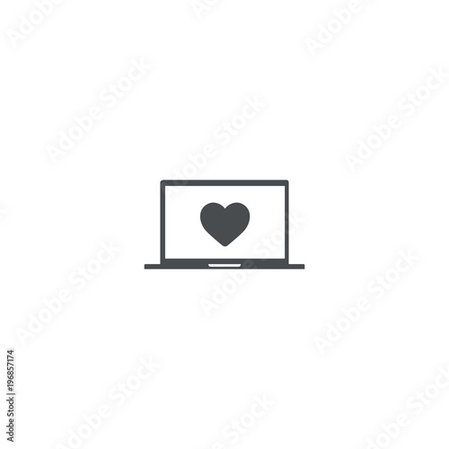 laptop icon. sign design