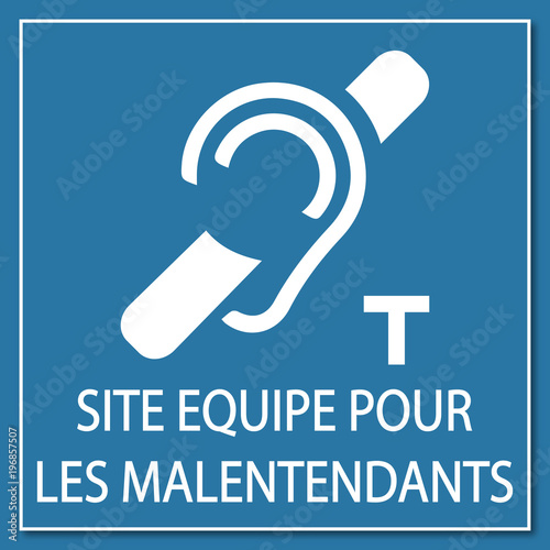 Logo site équipé pour personnes malentendantes.