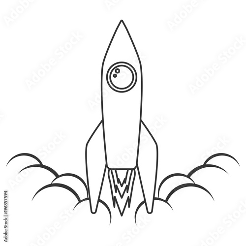 Rocket Launch Vector