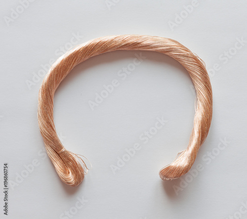 Skein of metallized thread