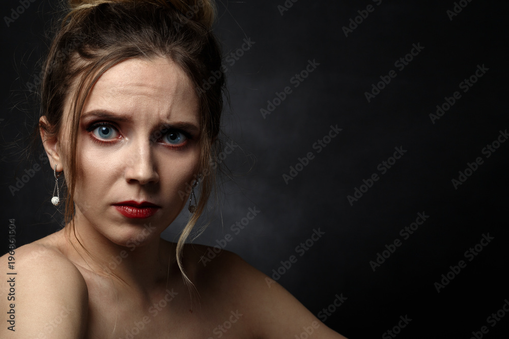 serious young female