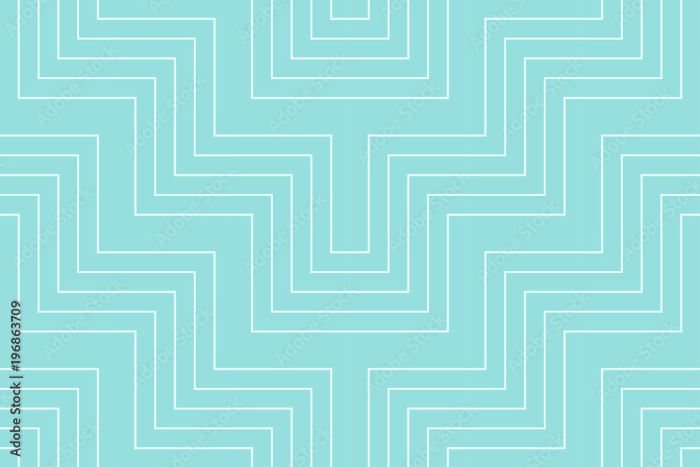 Pattern geometric line chevron seamless luxury design green aqua colors background.