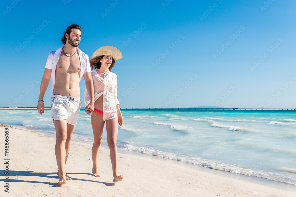 Couple on a tropical beach