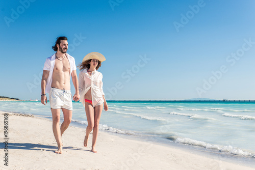 Couple on a tropical beach