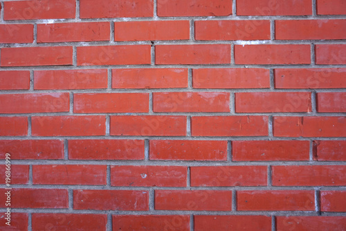 texture of a red brick wall