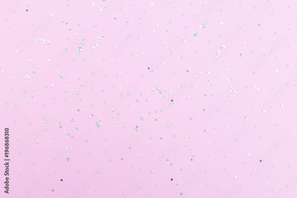 Pink background with sparkles. Backgrounds