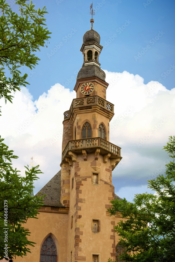Molsheim. Eglise saint Georges, Bas Rhin, Alsace. Grand Est