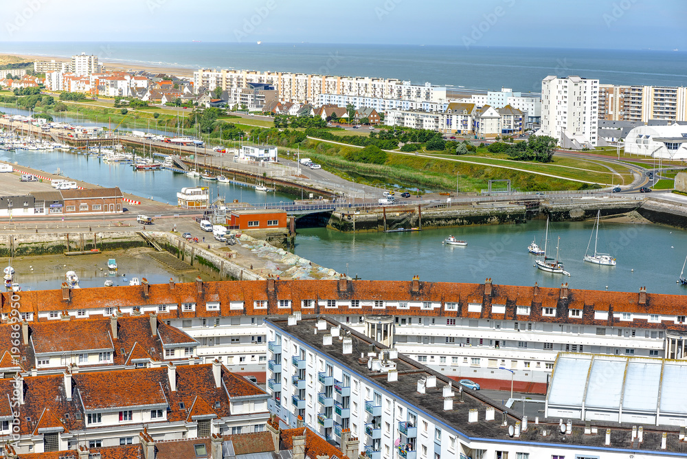Fototapeta premium Calais vu du ciel