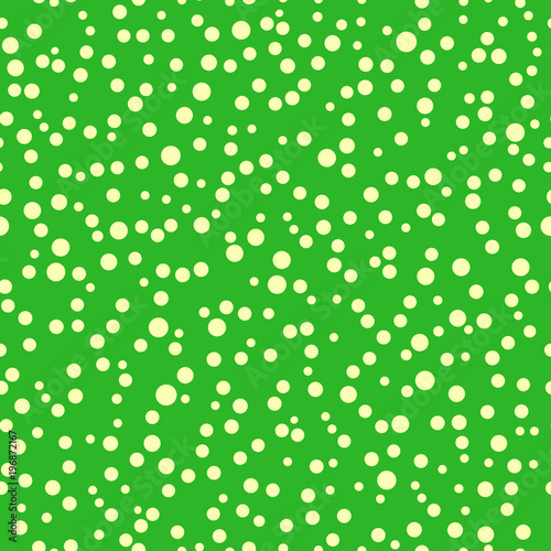 Seagreen polka dot background, seamless pattern. Dotted background with circles, dots. Vector illustration.