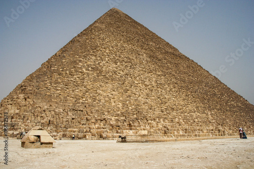 The Giza pyramid complex is an archaeological site on the Giza Plateau  on the outskirts of Cairo  Egypt.