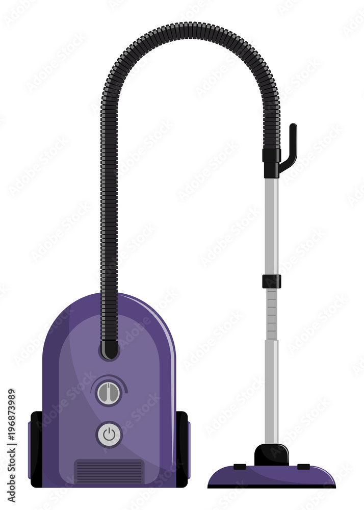 Vacuum cleaner. Modern hoover. Flat style vector illustration, isolated. Vacuum cleaner. Modern hoover. Flat style vector illustration, isolated.