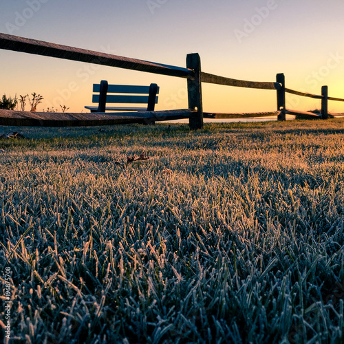 Early morning december fronst 