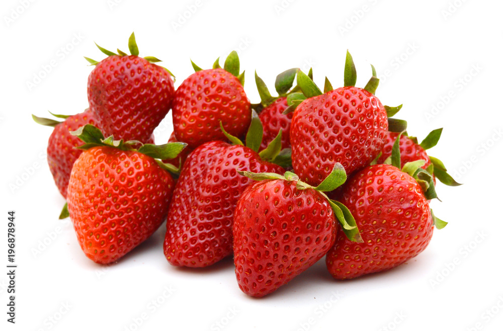 Strawberries isolated over white background Strawberries isolated over white background