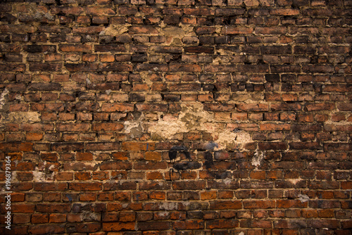Old brick texture with scratches and cracks