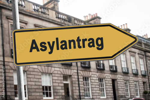 Schild 238 - Asylantrag