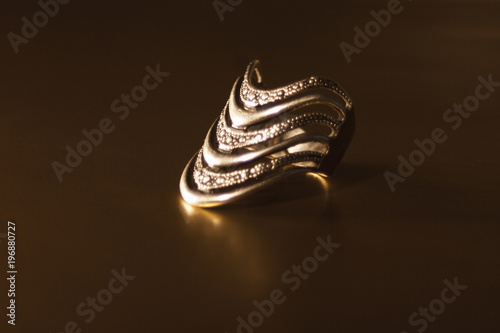 Focused old designed silver rings