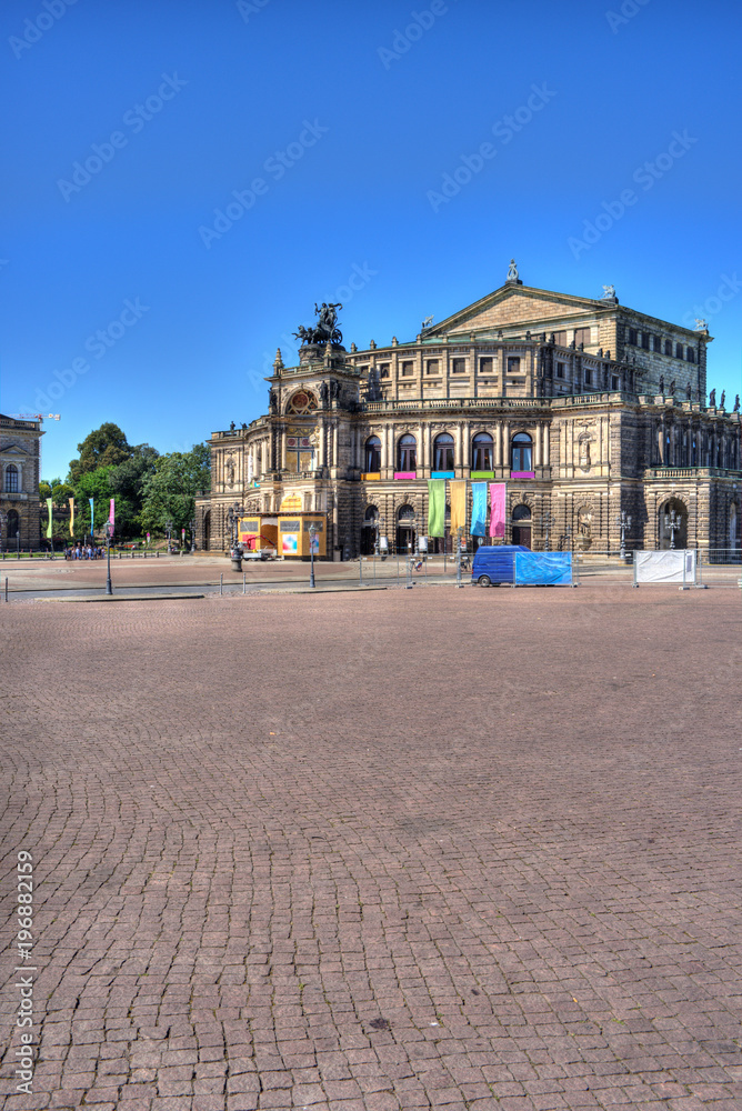 Die Semperoper in Dresden Sachsen Deutschland