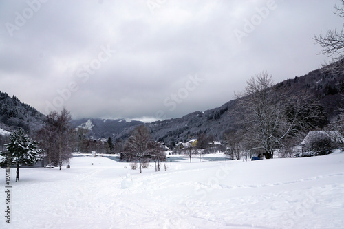 Parc des Léchades sous la neige © JC DRAPIER